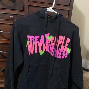 treat people with kindness black hoodie